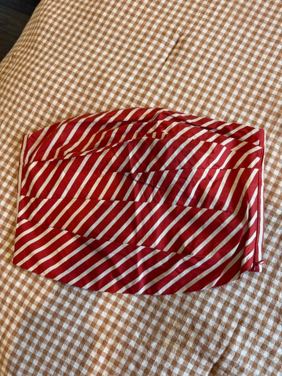 Lane 201 Tops - LANE 201 Red and White Striped Bandeau Top